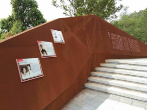 秦都耐候钢挡土墙